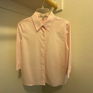 New Wrinkle Free Foxcroft Shaped Fit Blouse Light Pink